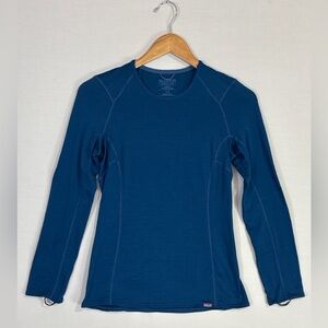 Patagonia Capilene Thermal Weight Base Layer Top XS Blue Long Sleeve
